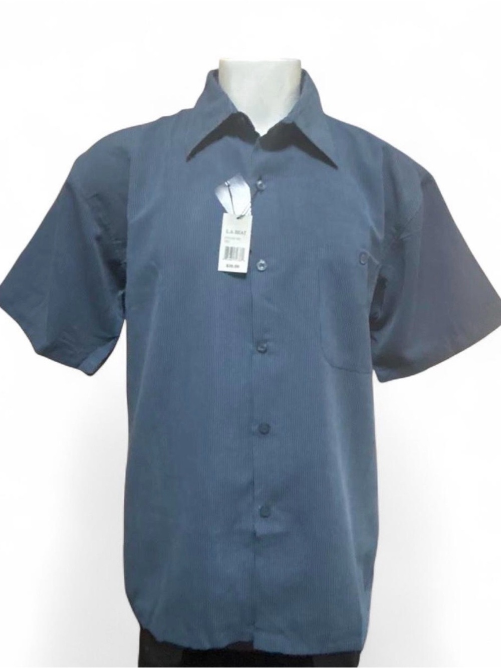 Vintage LA Beat Y2K Deadstock Striped Button Up Shirt Medium